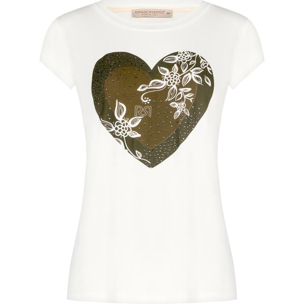t-shirt Rinascimento bianco con stampe