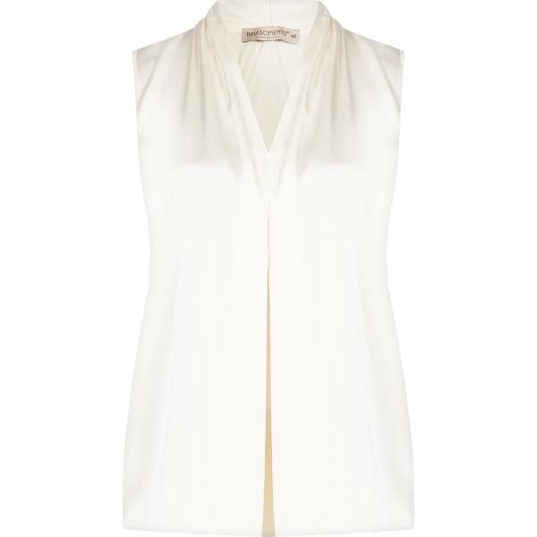 bluse Rinascimento bianco tinta unita