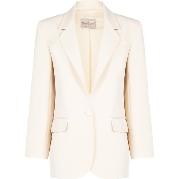 blazer Rinascimento bianco tinta unita