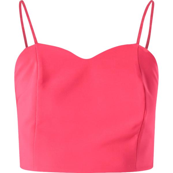 top Rinascimento rosa tinta unita