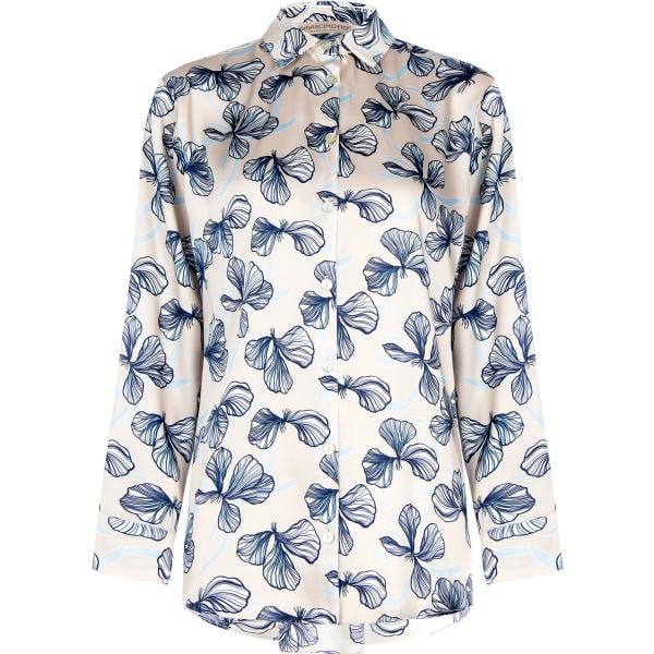 camicie Rinascimento bianco con stampe
