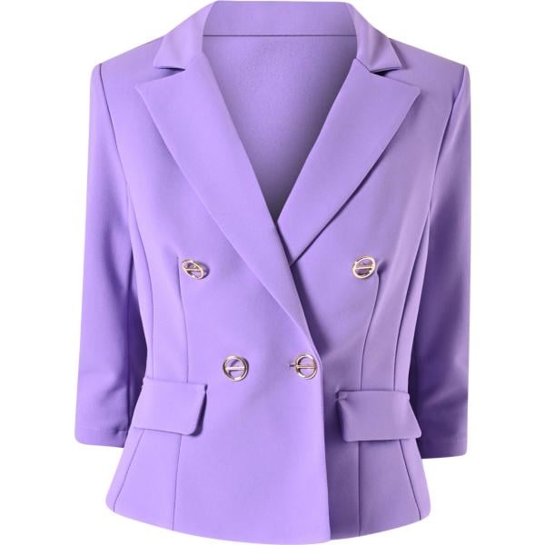 blazer Rinascimento viola tinta unita