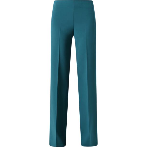 pantaloni a palazzo Rinascimento blu tinta unita