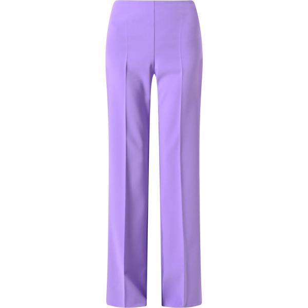 pantaloni a palazzo Rinascimento viola tinta unita