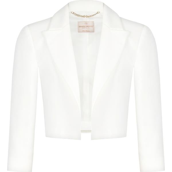 bolero Rinascimento bianco tinta unita
