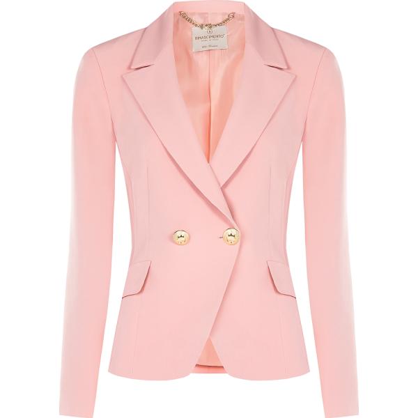 blazer Rinascimento rosa tinta unita