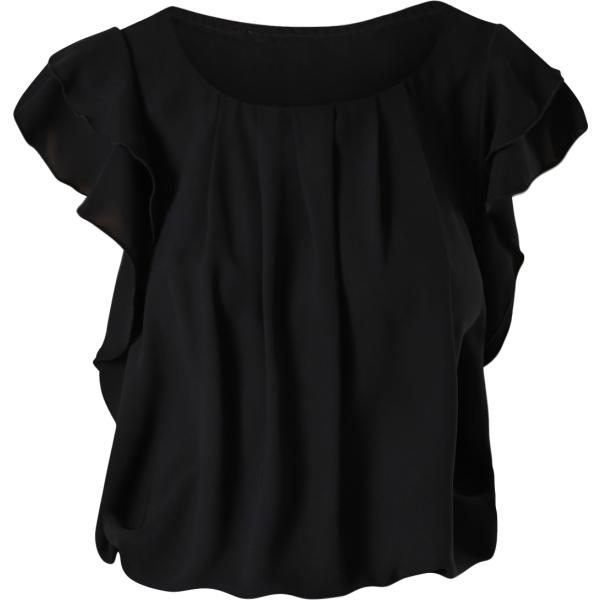 bluse Rinascimento nero tinta unita