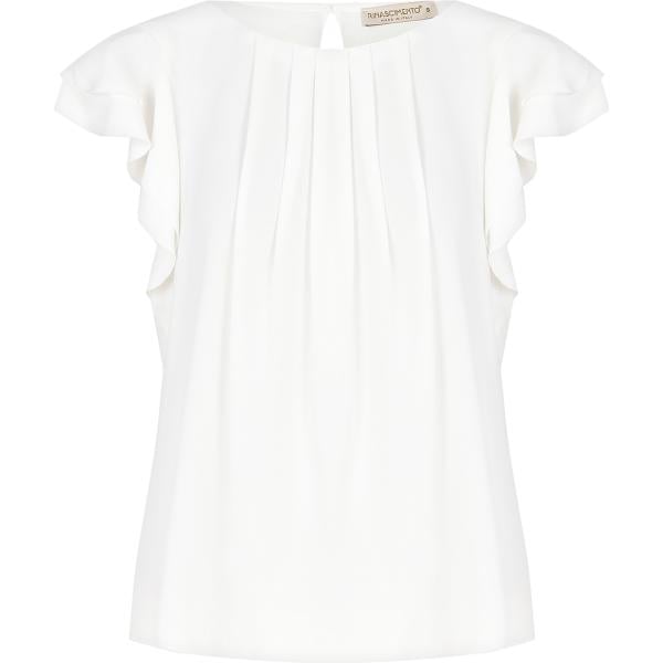 bluse Rinascimento bianco tinta unita