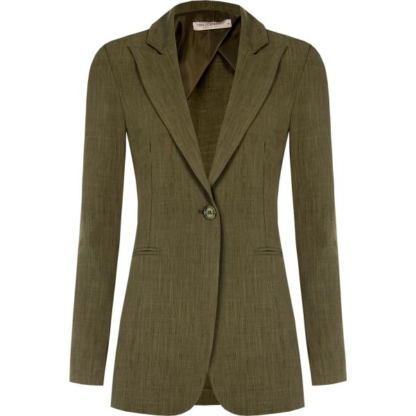 blazer Rinascimento verde tinta unita