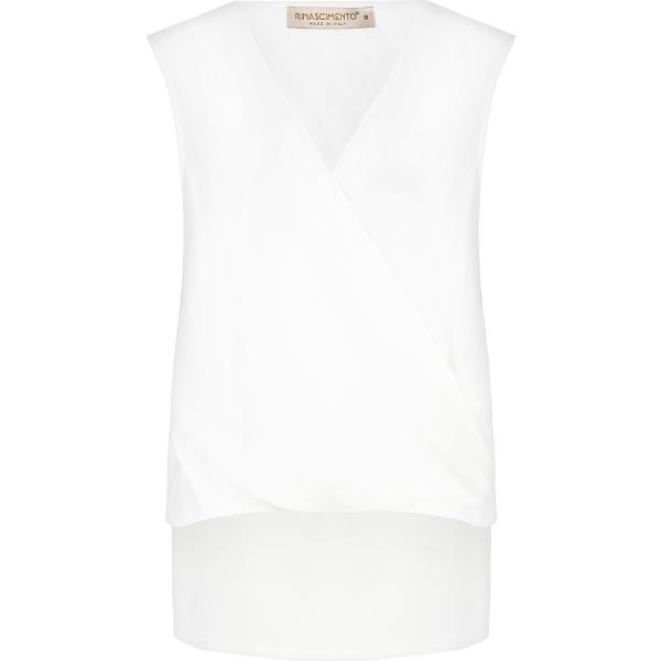 bluse Rinascimento bianco tinta unita