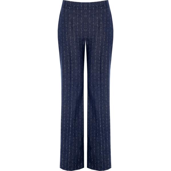 pantaloni Rinascimento blu a righe