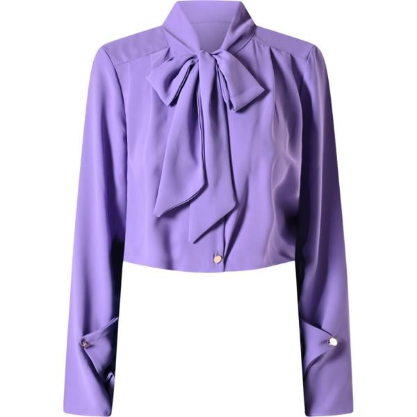 bluse Rinascimento viola tinta unita