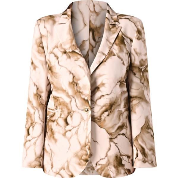 blazer Rinascimento bianco con stampe