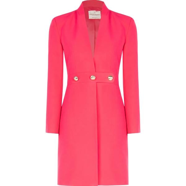 trench Rinascimento rosa tinta unita