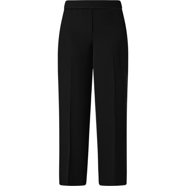 pantaloni a palazzo Rinascimento nero tinta unita