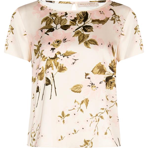 bluse Rinascimento bianco con stampe