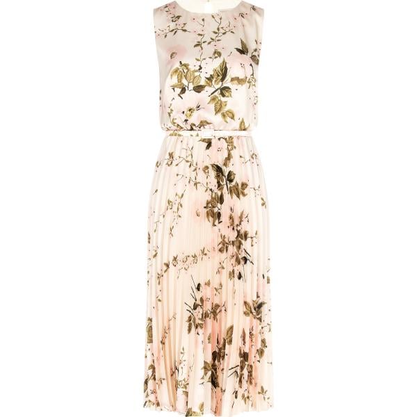 vestiti midi/longuette Rinascimento marrone con stampe