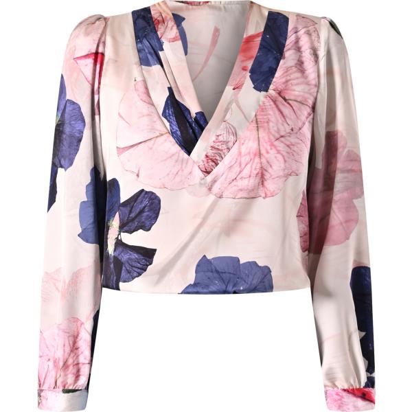 bluse Rinascimento rosa con stampe