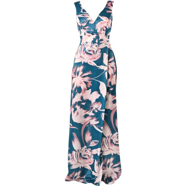 vestiti lunghi Rinascimento multicolore con stampe