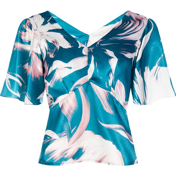 bluse Rinascimento multicolore con stampe
