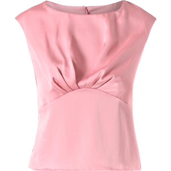 top Rinascimento rosa tinta unita