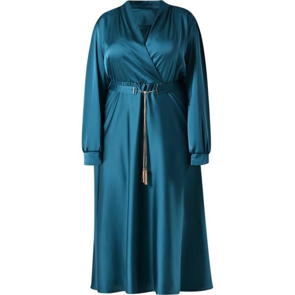 vestiti midi/longuette Rinascimento blu tinta unita