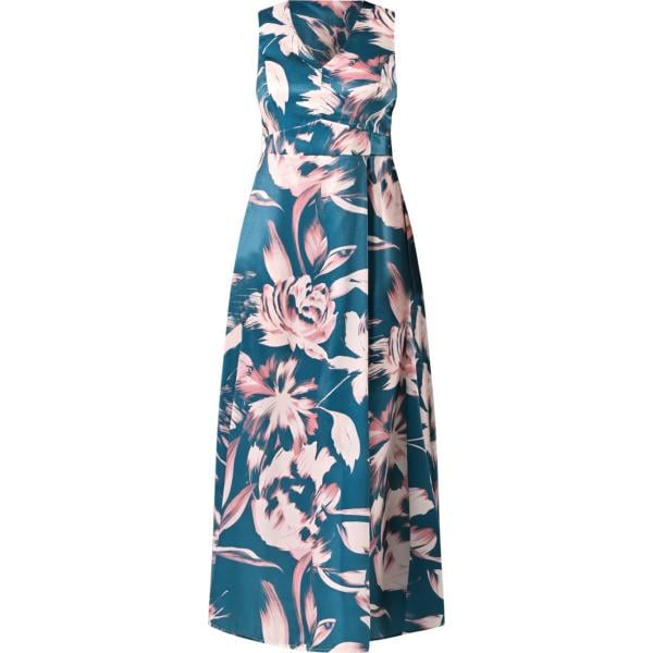 vestiti lunghi Rinascimento blu con stampe