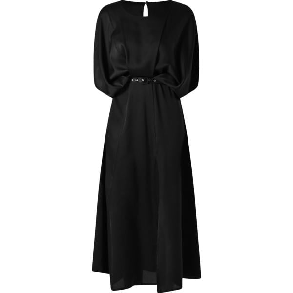 vestiti midi/longuette Rinascimento nero tinta unita