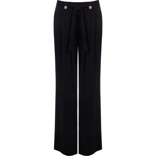 pantaloni Rinascimento nero tinta unita