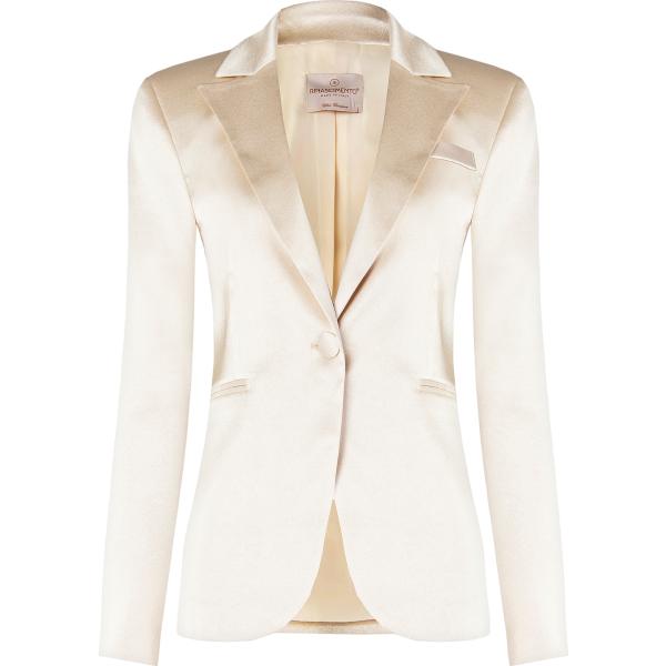 blazer Rinascimento bianco tinta unita