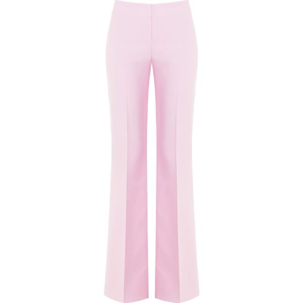 pantaloni a palazzo Rinascimento rosa tinta unita