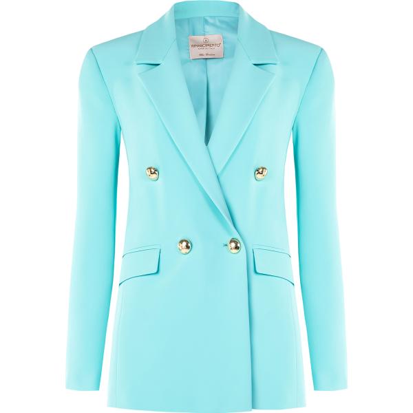 blazer Rinascimento blu tinta unita