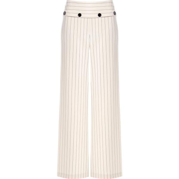 pantaloni Rinascimento bianco a righe