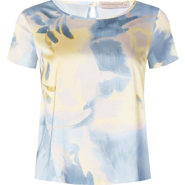 bluse Rinascimento bianco con stampe