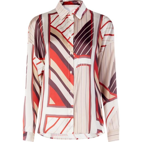 camicie Rinascimento rosa con stampe