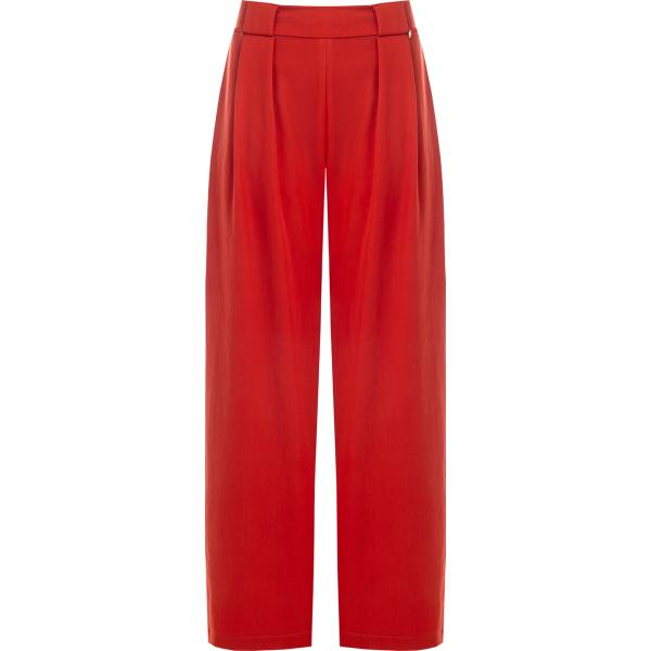 pantaloni Rinascimento rosso tinta unita