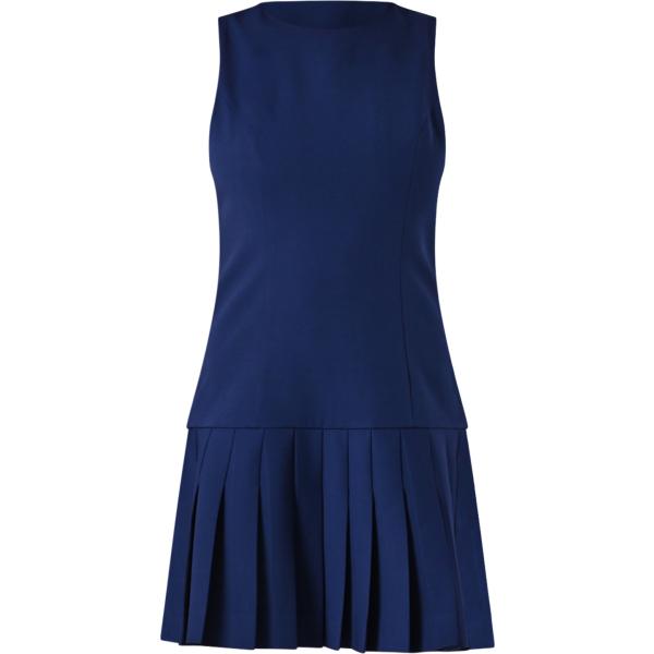 vestiti corti Rinascimento blu tinta unita