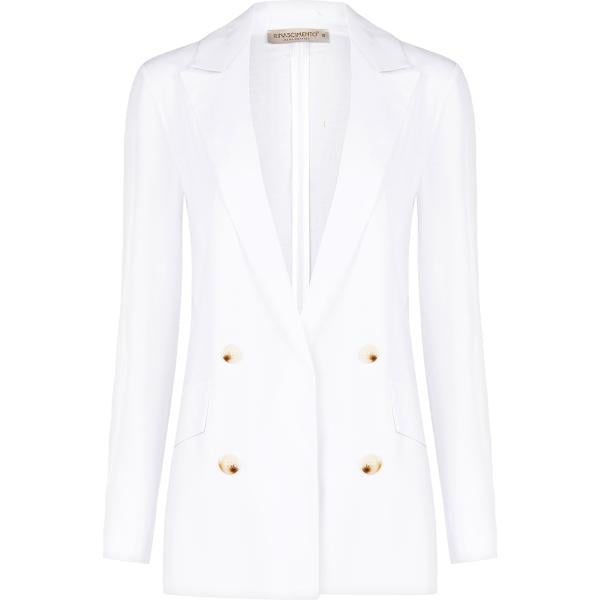 blazer Rinascimento bianco tinta unita