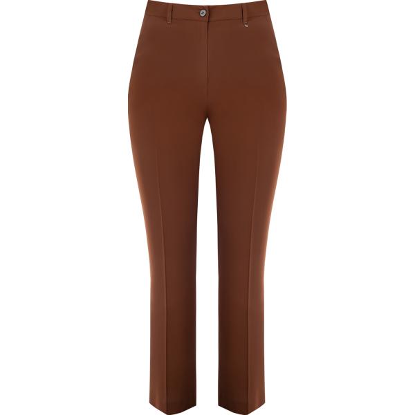 pantaloni Rinascimento marrone tinta unita