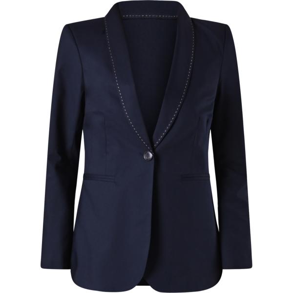 blazer Rinascimento blu tinta unita