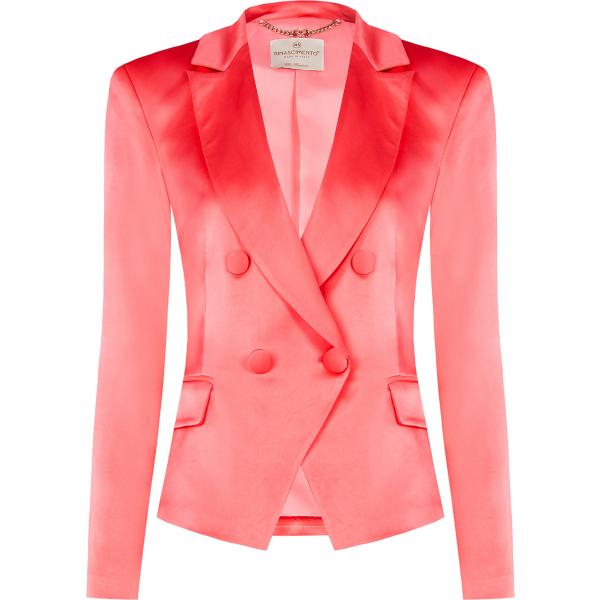 blazer Rinascimento rosa tinta unita