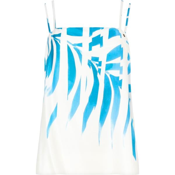 top Rinascimento bianco con stampe