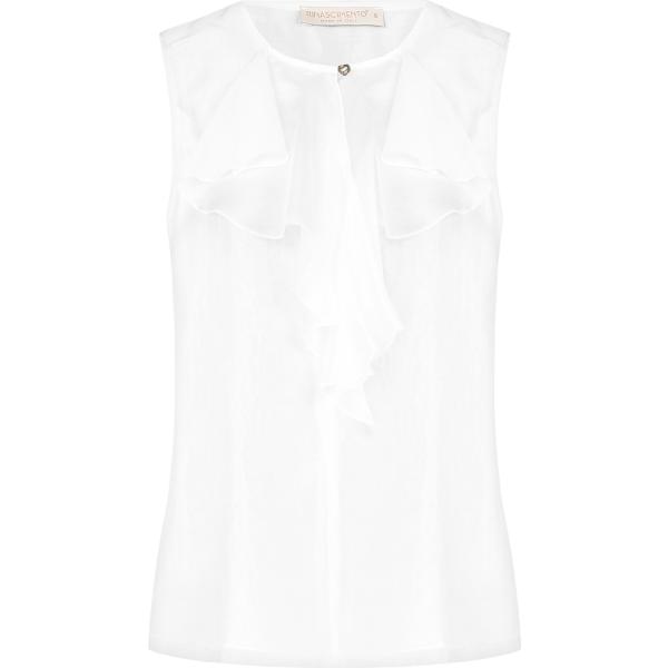 bluse Rinascimento bianco tinta unita