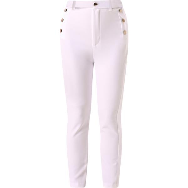 pantaloni Rinascimento bianco tinta unita
