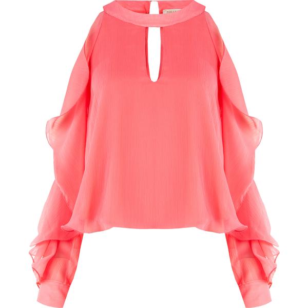 bluse Rinascimento rosa tinta unita