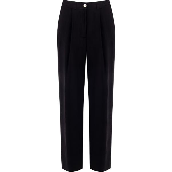 pantaloni Rinascimento nero tinta unita