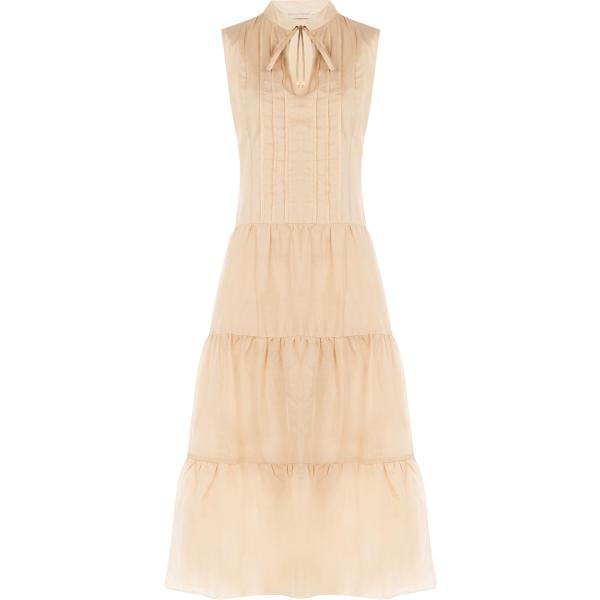 vestiti senza maniche Rinascimento marrone tinta unita