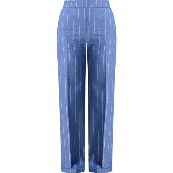pantaloni Rinascimento viola a righe