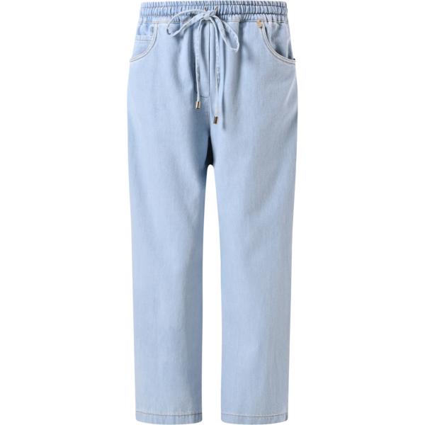 pantaloni Rinascimento blu tinta unita
