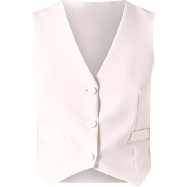 gilet Rinascimento bianco tinta unita